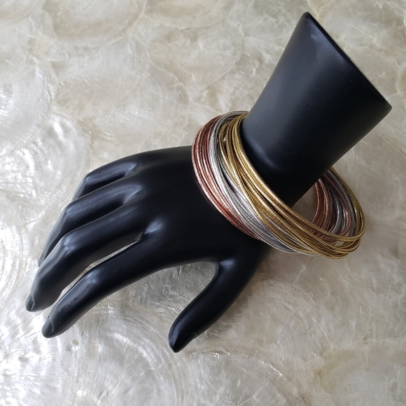 Splendido Oro 14kt gold silace bracelet. - Picture 4 of 8